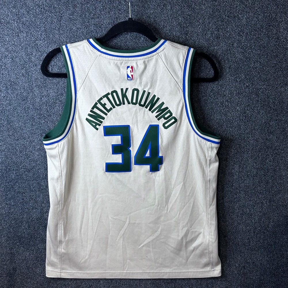 Nike Giannis Antetokounmpo #34 Cream City Milwaukee Bucks  Harley Davidson Patch - Picture 4 of 6